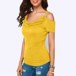 Short Sleeve Standard Plain Western Women's T-Shirt
