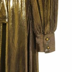 V-Neck Three-Quarter Sleeve Split Floor-Length High Waist Women's Maxi Dress -Rountine Shop 087bbf2c b43e 4177 828d 6f0d96135353