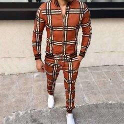 Jacket European Plaid Patchwork Spring Men's Outfit -Rountine Shop 11cce1e4 9559 45bb 92b0 fa334258a034