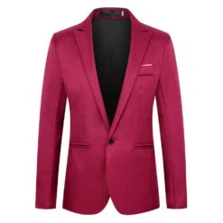 Slim One Button Plain Casual Men's Blazer -Rountine Shop 1e236319 d86c 4cb5 a0b8 dd0d0d9b4e3e
