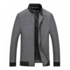 Color Block Patchwork Thick Stand Collar Winter Men's Jacket