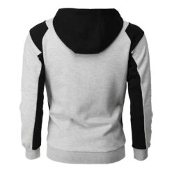 Color Block Patchwork Hooded Slim Men's Jacket -Rountine Shop 2a188a48 69d6 4fb0 b2d3 36b3d479a63c