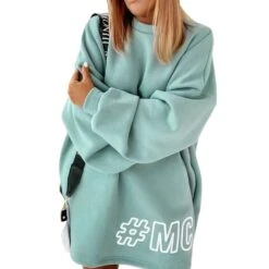 Print Letter Mid-Length Loose Women's Hoodie