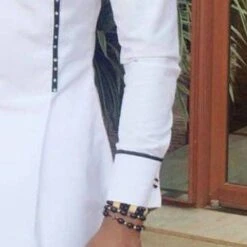 African Fashion Patchwork Dashiki Print Color Block Long Sleeve Slim Fit Men's T-shirt -Rountine Shop 41985546 2012 477a 905a 6e5b004304ad