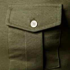 Button Pockets Polo Neck Plain Casual Men's Polo Shirt -Rountine Shop 48201845 77cb 4406 8d19 d1bf25d13570