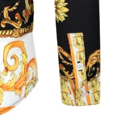 Lapel Print Standard Dashiki Floral Slim Men's Shirt -Rountine Shop 4c767d88 f444 4f48 ab31 766fb49e0373