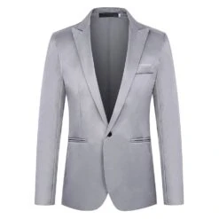 Slim One Button Plain Casual Men's Blazer -Rountine Shop 4c96fa97 e528 4ee4 b1e2 92702ad0f6c0