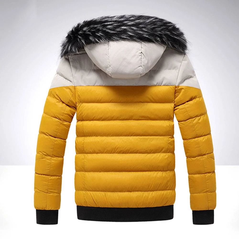 Stand Collar Print Letter Standard Zipper Men's Down Jacket 7 Stand Collar Print Letter Standard Zipper Men's Down Jacket - Image 7