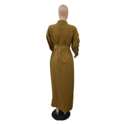 Long Lapel Belt Fall Women's Trench Coat -Rountine Shop 560b7bb7 ca64 4699 9309 46cf752481e9