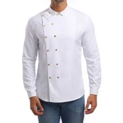 Plain Fashion Button Lapel Fall Men's Shirt