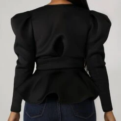 Bowknot Plain Long Sleeve Women's Blouse -Rountine Shop 62a99563 7d11 4e5b b722 aeabfe3e7782