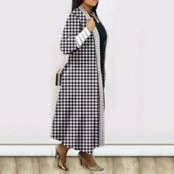 Patchwork Long Slim Women's Trench Coat -Rountine Shop 63552d9f 620d 45b6 9a32 e05f5e1cb155