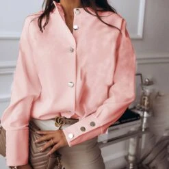 Patchwork Regular Plain Standard Slim Women's Blouse -Rountine Shop 787bcb88 28b3 411f 85bb aae19f4cf1a5