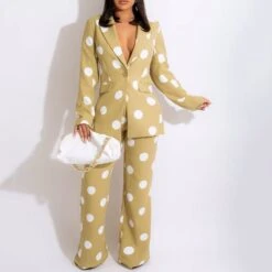 Button Pants Office Lady Long Sleeve Women's Suit -Rountine Shop 880b5b7d 06e0 41a4 840f a1458b194979