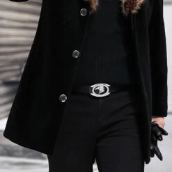 Notched Lapel Patchwork Mid-Length Single-Breasted Men's Coat -Rountine Shop 8f9dbceb 76d9 45db 96a5 62d0a3a7de92