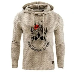 Letter Pullover Print Winter Men's Hoodies