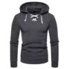 Plain Pullover Slim Men's Hoodie