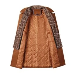 Lapel Mid-Length Plain Single-Breasted Coat For Men -Rountine Shop ae7cac84 95cf 46ce 8878 37f9cea9ca0a