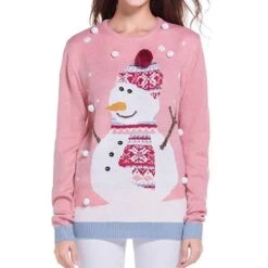 Patchwork Fall Pullover Scoop Women's Christmas Sweater