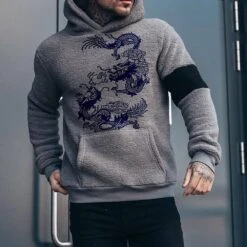 Pocket Color Block Pullover Sports Men's Hoodies -Rountine Shop b108fd28 3154 4c99 b9bc be096c2fb1f6