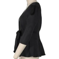 Lace-Up Plain Puff Sleeve Half Sleeve Women's Blouse 19 Lace-Up Plain Puff Sleeve Half Sleeve Women's Blouse -Rountine Shop b1ed4b3e f817 4920 b51d 503ec9871c40