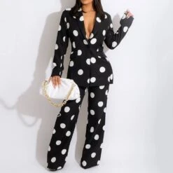 Button Pants Office Lady Long Sleeve Women's Suit