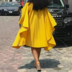 Nine Points Sleeve Round Neck Asymmetric A-Line Women's Day Dress -Rountine Shop c6c705a4 8303 4119 bc15 84574dbeb2ed