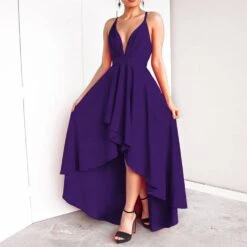 Asymmetric V-Neck Floor-Length Sleeveless Women's Maxi Dress 15 Asymmetric V-Neck Floor-Length Sleeveless Women's Maxi Dress -Rountine Shop ca9b53f8 b271 47fb 8f08 62d5fd2c921c