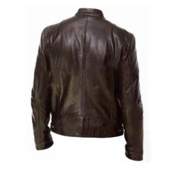 Standard PU Stand Collar Plain Men's Leather Jacket -Rountine Shop d3e6fa58 34c4 457e 811d c98b65487208