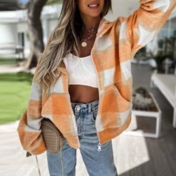 Long Sleeve Zipper Loose Regular Shacket Women's Jacket 13 Long Sleeve Zipper Loose Regular Shacket Women's Jacket -Rountine Shop df253c0c ed80 4e17 a6f9 7b5d108fceae