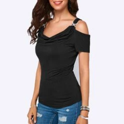 Short Sleeve Standard Plain Western Women's T-Shirt -Rountine Shop e60efe29 0106 4af5 9ae7 21187a5efab4
