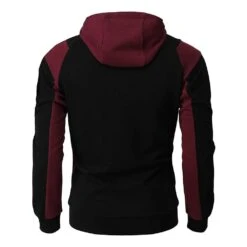 Color Block Patchwork Hooded Slim Men's Jacket -Rountine Shop e66b7275 20ae 4c73 b366 961123fb66d7