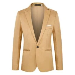 Slim One Button Plain Casual Men's Blazer -Rountine Shop e8a2b43a e7e0 4eb5 9a29 88d80e5ec5d3