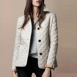 Single-Breasted Button Straight Standard Women's Cotton Padded Jacket -Rountine Shop fb7cafec e326 4081 8c29 ede69193a0ef