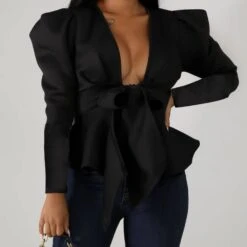 Bowknot Plain Long Sleeve Women's Blouse -Rountine Shop fe4293c0 1b70 4af7 a4dc 64725f7903b9