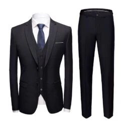 Blazer Single-Breasted Plain Men's Dress Suit