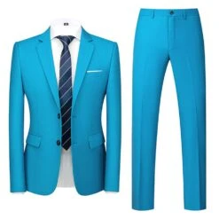 Single-Breasted Blazer Plain Formal Men's Dress Suit -Rountine Shop 7241e1f0 a3ff 4113 b0d5 68a871b40b88