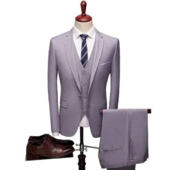 Blazer Single-Breasted Plain Men's Dress Suit -Rountine Shop 97e55e86 1917 4435 8907 579254427935