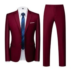 Single-Breasted Blazer Plain Formal Men's Dress Suit -Rountine Shop af457b2a 23dc 40f2 a0c7 a584f08b2974