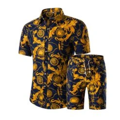Casual Print Shirt Floral Summer Plus Size Men's Outfit -Rountine Shop b703360f e55e 41bb 903d 037a475bc015
